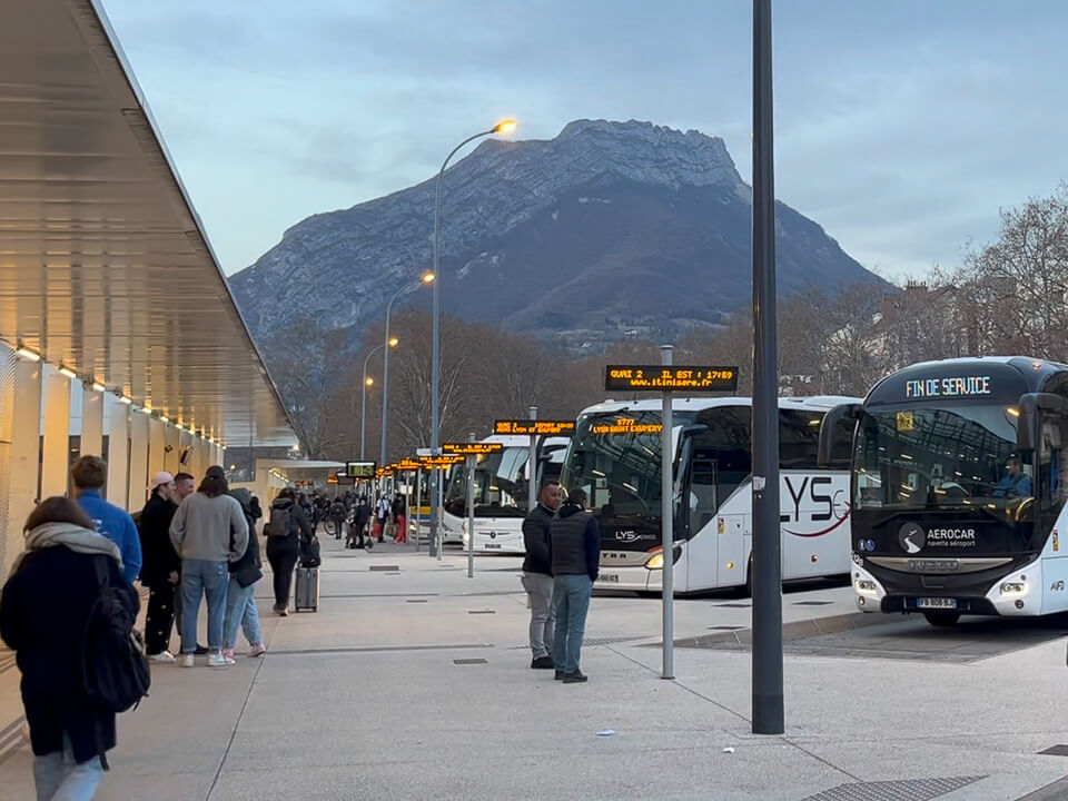 Buses at Grenoble station